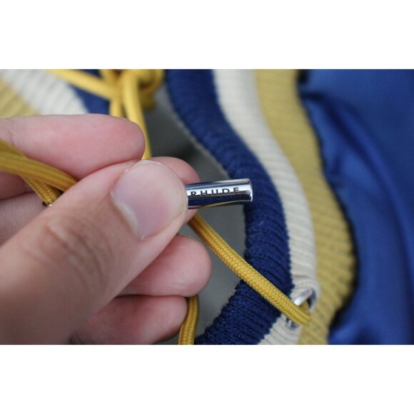 Rhude Mens 30 x 7.5 Palm Satin Souvenir Embroidered Heavy Shorts NEW O928 - Picture 5 of 6